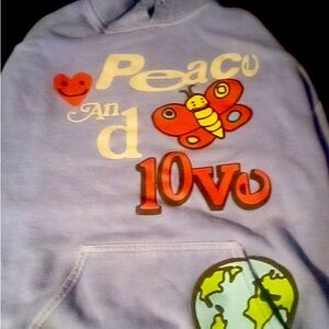Peace and love hoodie size medium I’m takeing offers hmu